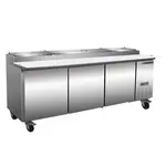 Maxximum Maxx Cold MXSPP92HC 92-Inch Wide Pizza Prep Table, Triple Door