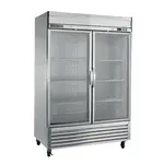 Maxximum Maxx Cold MXSR-49GDHC Reach-In Refrigerator, Double Door, Bottom Mount, Glass