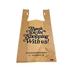 1/6NWTYBE 1/6 Beige Nonwoven Thank You Reusable, 100/CS