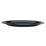 CLOSEOUT - Douglas Stephen Plastics 1116RB, 11x16-Inch Black Oval Plastic Tray, 25/CS