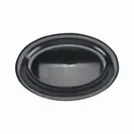 CLOSEOUT - Douglas Stephen Plastics 1116RB, 11x16-Inch Black Oval Plastic Tray, 25/CS
