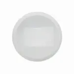 CLOSEOUT - 18-Inch White Plastic Scalloped Serving Tray, 25/CS