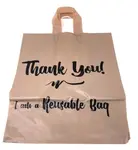 IPS 14-11300 12x6.75x14-Inch 2.25mil Self Standing Reusable Brown Plastic Bag, 250/CS