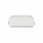 CLOSEOUT - 4x3-Inch White Paper Hinged Container, 500/CS