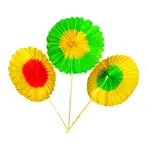 21014 3.9-Inch Sunflower Picks, 100-Piece Pack