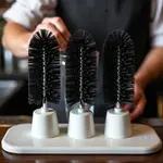 Carlisle 4046103, 8-Inch Sparta Black Triple Glass Washer Brushes