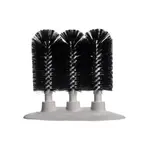Carlisle 4046103, 8-Inch Sparta Black Triple Glass Washer Brushes