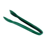 CLOSEOUT - 9-Inch Green Plastic Salad/Utility Tong, 24/CS
