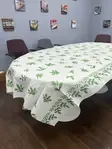 832146, 50x108-Inch Holly Sprig Linen Like Tablecover, 24/CS