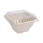 BBS40LD, Square Clear PET Plastic Dome Lid for 24-40 Oz Bagasse Bowls, 400/CS