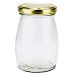 GJ10, 0.3L / 10 Oz Glass Jar with Metal Screw Lid, EA