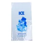IB10, 10 Lbs 11.5x22-Inch 1.4 Mil Clear Plastic Ice Bag with Print, 500/CS