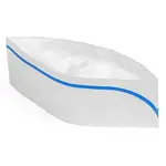 OHC, Royal Blue Disposable Striped Classy Cap/Hat, 100/PK