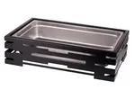 PWB-GN1-1B, Black Powder Coated Steel Base for Full Size Steam Pan