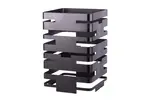 PWB4-2540B, 9.84-Inch Square Buffet Riser, Black Powder Coated Steel