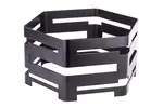 PWB6-3015B, 11.81-Inch Hexagon Buffet Riser, Black Powder Coated Steel