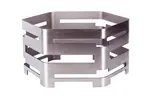 PWB6-3015S, 11.81-Inch Hexagon Buffet Riser, Stainless Steel
