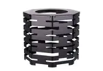PWBA8-403B, Octagon Buffet Riser with an Adaptor for Soup Kettle, Black Powder Coated Steel