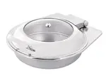 PWI-502, 5-Quart Induction Round Chafing Dish with Glass Top, Drop-In (Discontinued)