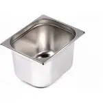 PWS1220, 8" Deep Stainless Steel Half Size Steam Table Pan, European Style (Discontinued)