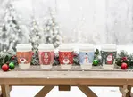 SB20H, 10-24 Oz Christmas Printed Hot Cup Jacket/Sleeve, 1000/CS