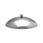 SLWK008C, 7.75-Inch Diameter Mirror-Polished Stainless Steel Wok Cover with Knob Handle