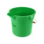UPP-14GN, 14 Qt. Green Round Poly Bucket