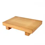 WSPW002, 9.5x6-Inch Medium Wood Sushi Plate