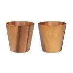 Wilmax ZG-660820, 8.4 Oz 6-Inch Dia Acacia Wood Cone Shaped Cup, 36/CS