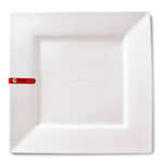 Miya X14004, 8.5" Square White Plate, 18/CS (Discontinued)