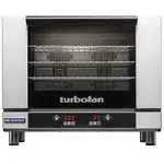 Moffat E28D4-T, Turbofan Single Deck Full Size Electric Digital Convection Oven with Steam Injection, 220-240V, 6 kW