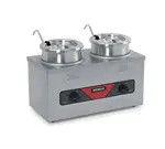 Nemco 6120A-230, 4 Qt Countertop Twin Food Pan Warmer, 230V