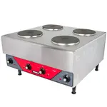 Nemco 6311-4-240, Countertop Raised Vertical Four Burner Electric Hotplate, NSF, ETL (Discontinued)