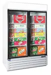 Nor-Lake AdvantEDGE NLGRP48-HG-W, 2 Swing Glass Door Refrigerator Merchandiser White/or Black