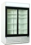 Nor-Lake AdvantEDGE NLGRP48-SL-W (or-B), 2 Slide Glass Door Refrigerator Merchandiser White/or Black