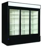 Nor-Lake AdvantEDGE _NLGRP74-SL-B, 3 Slide Glass Door Refrigerator Merchandiser White/or Black