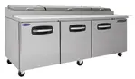 Nor-Lake AdvantEDGE NLPT93-007, 93-inch 3 Door Pizza Prep Tables W/Drawers on Center&Left