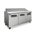 Nor-Lake AdvantEDGE NLSP27-8-001, 27-inch 1 Self-closing Door Sandwich Food Prep Refrigerator W/Drawers