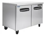 Nor-Lake AdvantEDGE NLUR48, 48-inch 2 Door Undercounter/Worktable Refrigerator, Lowboy