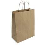 Novolex DURO 10x5x13-Inch 60# Kraft Paper Bag with Twisted Handles, 250/CS