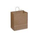 Novolex DURO 14x10x15.75-Inch Kraft Paper Shopping Bag with Twisted Handles, 200/PK