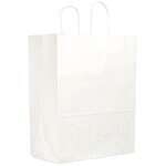 Novolex DURO 12x6x15.75-Inch #65 White Paper Shopping Bag with Twisted Handles, 250/CS