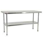 Omcan 17584, 30x30-inch Elite Series Stainless Steel Heavy Duty Work Table with Galvanized Undershelf