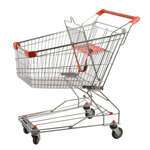 Omcan 18308, Medium Chrome Shopping Cart with Child Seat