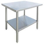 Omcan 19142, 30x30-inch All Stainless Steel Work Table