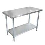 Omcan 22067, 24x60-inch Stainless Steel Work Table with Galvanized Undershelf