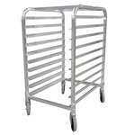 Omcan 22128, 10 Pans Aluminum Round Top Pan Rack with 3-inch Spacing