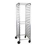 Omcan 28351, 20 Pans Aluminum Heavy Duty Curved Top Pan Rack with 3-inch Spacing