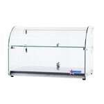Omcan 44372, 22-inch Countertop Curved Front Glass Food Display Case, 45L Capacity