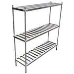 Omcan 44614, 60-inch 6 Keg Aluminum Rack